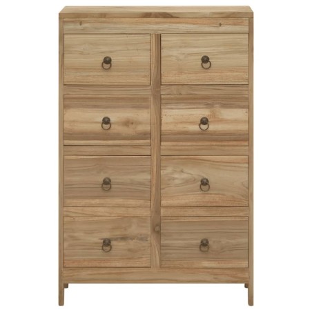 vidaXL Cassettiera 55x30x90 cm in Legno Massello di Teak
