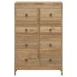 vidaXL Cassettiera 55x30x90 cm in Legno Massello di Teak vidaXL Cassettiera 55x30x90 cm in Legno Massello di Teak
