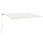 Tenda da Sole Retrattile Manuale 500x300 cm Crema Tenda da Sole Retrattile Manuale 500x300 cm Crema