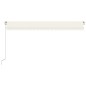 Tenda da Sole Retrattile Manuale 500x300 cm Crema Tenda da Sole Retrattile Manuale 500x300 cm Crema