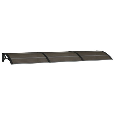 vidaXL Tettoia per Porta Nera 300x80 cm Policarbonato