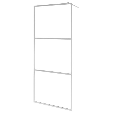 vidaXL Parete per Doccia Walk-in in Vetro Trasparente ESG 140x195 cm
