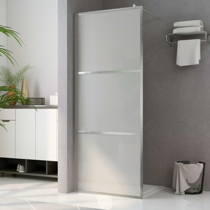 vidaXL Parete per Doccia Walk-in in Vetro Smerigliato ESG 90x195 cm vidaXL Parete per Doccia Walk-in in Vetro Smerigliato ESG 90x195 cm