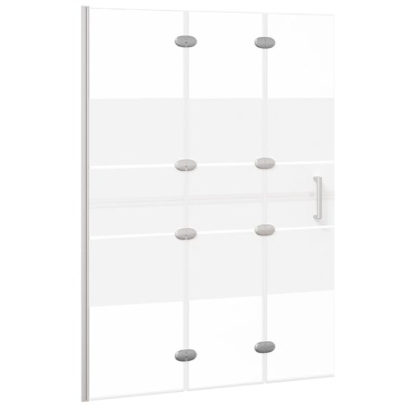 vidaXL Pannello Doccia Pieghevole in ESG 100x140 cm Bianco