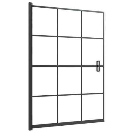 vidaXL Pannello per Box Doccia in ESG 100x140 cm Nero