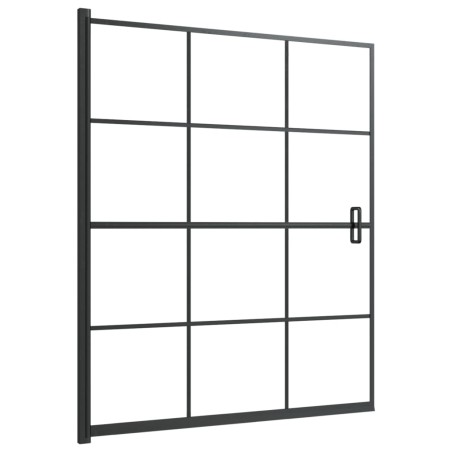 vidaXL Pannello per Box Doccia in ESG 116x140 cm Nero