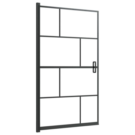 vidaXL Pannello per Box Doccia in ESG 80x140 cm Nero