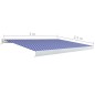 Tenda a Cassonetto Motorizzata 300x250 cm Blu e Bianco Tenda a Cassonetto Motorizzata 300x250 cm Blu e Bianco
