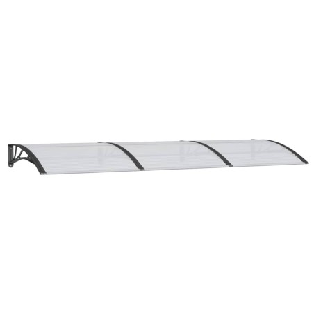 vidaXL Tettoia per Porta Nera 300x100 cm Policarbonato