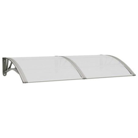 vidaXL Tettoia per Porta Grigia 150x75 cm in Policarbonato