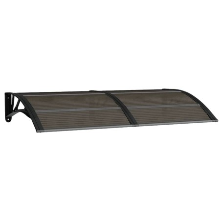 vidaXL Tettoia per Porta Nera 150x80 cm Policarbonato