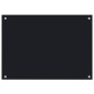 vidaXL Paraschizzi per Cucina Nero 70x50 cm in Vetro Temperato