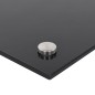 vidaXL Paraschizzi per Cucina Nero 70x60 cm in Vetro Temperato