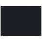vidaXL Paraschizzi per Cucina Nero 80x60 cm in Vetro Temperato