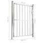 vidaXL Cancello da Giardino 100x125 cm in Acciaio Inossidabile vidaXL Cancello da Giardino 100x125 cm in Acciaio Inossidabile