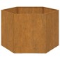 vidaXL Fioriera Ruggine 60x60x45 cm Acciaio Corten vidaXL Fioriera Ruggine 60x60x45 cm Acciaio Corten