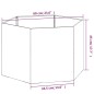 vidaXL Fioriera Ruggine 60x60x45 cm Acciaio Corten vidaXL Fioriera Ruggine 60x60x45 cm Acciaio Corten