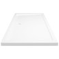 vidaXL Piatto Doccia in ABS Rettangolare Bianco 70x120 cm