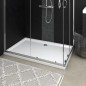 vidaXL Piatto Doccia in ABS Rettangolare Bianco 80x120 cm vidaXL Piatto Doccia in ABS Rettangolare Bianco 80x120 cm