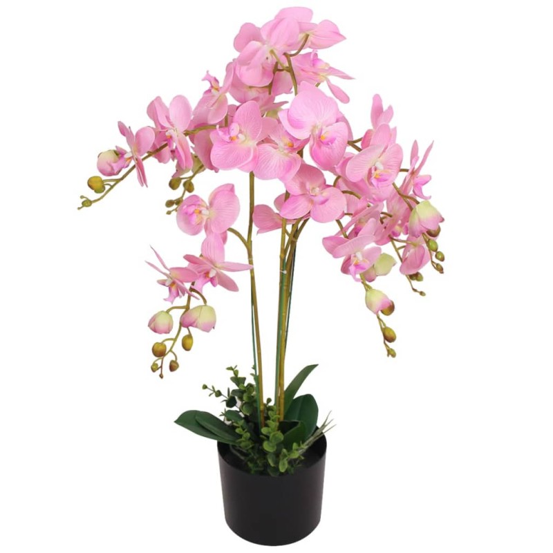 Orchidea Artificiale con Vaso75 cm Rosa Orchidea Artificiale con Vaso75 cm Rosa