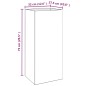 vidaXL Fioriera 32x27,5x75 cm Acciaio Corten