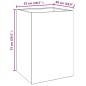 vidaXL Fioriera 52x48x75 cm Acciaio Corten vidaXL Fioriera 52x48x75 cm Acciaio Corten