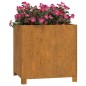 vidaXL Fioriere con Gambe 2pz Ruggine 49x47x50 cm Acciaio Corten vidaXL Fioriere con Gambe 2pz Ruggine 49x47x50 cm Acciaio Corten
