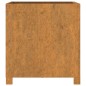 vidaXL Fioriere con Gambe 2pz Ruggine 49x47x50 cm Acciaio Corten vidaXL Fioriere con Gambe 2pz Ruggine 49x47x50 cm Acciaio Corten