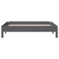 vidaXL Letto Impilabile Grigio 90x200cm in Legno Massello di Pino vidaXL Letto Impilabile Grigio 90x200cm in Legno Massello di Pino