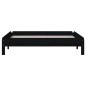vidaXL Letto Impilabile Nero 90x200cm in Legno Massello di Pino vidaXL Letto Impilabile Nero 90x200cm in Legno Massello di Pino