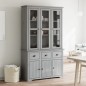 vidaXL Credenza BODO 115,5x43x200,5 cm Legno Massello di Pino Grigio vidaXL Credenza BODO 115,5x43x200,5 cm Legno Massello di Pino Grigio