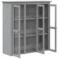 vidaXL Credenza BODO 115,5x43x200,5 cm Legno Massello di Pino Grigio vidaXL Credenza BODO 115,5x43x200,5 cm Legno Massello di Pino Grigio