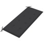 vidaXL Panca da Giardino 2 Posti con Cuscino 120cm Grigia in Eucalipto