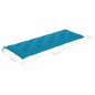 vidaXL Panca da Giardino 3 Posti con Cuscino 150cm Grigia in Eucalipto vidaXL Panca da Giardino 3 Posti con Cuscino 150cm Grigia in Eucalipto