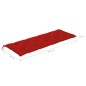 vidaXL Panca da Giardino 3 Posti con Cuscino 150cm Grigia in Eucalipto vidaXL Panca da Giardino 3 Posti con Cuscino 150cm Grigia in Eucalipto