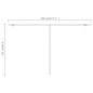 Tenda Retrattile Manuale Autoportante 500x300 cm Antracite Tenda Retrattile Manuale Autoportante 500x300 cm Antracite