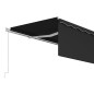 Tenda da Sole Retrattile Manuale con Parasole 5x3m Antracite Tenda da Sole Retrattile Manuale con Parasole 5x3m Antracite