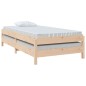 vidaXL Letto Impilabile 90x190 cm in Legno Massello di Pino vidaXL Letto Impilabile 90x190 cm in Legno Massello di Pino