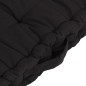 Cuscini per Pallet e Pavimento 7 pz Neri in Cotone Cuscini per Pallet e Pavimento 7 pz Neri in Cotone