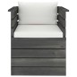 vidaXL Set Divani da Giardino su Pallet 6 pz con Cuscini Massello Pino vidaXL Set Divani da Giardino su Pallet 6 pz con Cuscini Massello Pino
