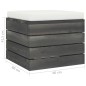 vidaXL Set Divani da Giardino su Pallet 6 pz con Cuscini Massello Pino vidaXL Set Divani da Giardino su Pallet 6 pz con Cuscini Massello Pino