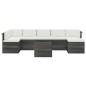 vidaXL Set Divani da Giardino su Pallet 8 pz con Cuscini Massello Pino vidaXL Set Divani da Giardino su Pallet 8 pz con Cuscini Massello Pino