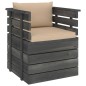 vidaXL Set Divani da Giardino su Pallet 8 pz con Cuscini Massello Pino vidaXL Set Divani da Giardino su Pallet 8 pz con Cuscini Massello Pino