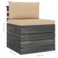 vidaXL Set Divani da Giardino su Pallet 8 pz con Cuscini Massello Pino vidaXL Set Divani da Giardino su Pallet 8 pz con Cuscini Massello Pino
