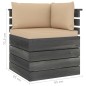 vidaXL Set Divani da Giardino su Pallet 8 pz con Cuscini Massello Pino vidaXL Set Divani da Giardino su Pallet 8 pz con Cuscini Massello Pino