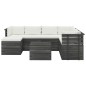 vidaXL Set Divani da Giardino su Pallet 8 pz con Cuscini Massello Pino vidaXL Set Divani da Giardino su Pallet 8 pz con Cuscini Massello Pino
