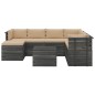 vidaXL Set Divani da Giardino su Pallet 8 pz con Cuscini Massello Pino vidaXL Set Divani da Giardino su Pallet 8 pz con Cuscini Massello Pino