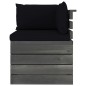 vidaXL Set Divani da Giardino Pallet 12 pz con Cuscini Massello Pino vidaXL Set Divani da Giardino Pallet 12 pz con Cuscini Massello Pino