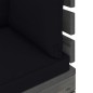 vidaXL Set Divani da Giardino Pallet 12 pz con Cuscini Massello Pino vidaXL Set Divani da Giardino Pallet 12 pz con Cuscini Massello Pino