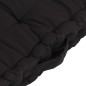Cuscini per Pallet e Pavimento 6 pz Neri in Cotone Cuscini per Pallet e Pavimento 6 pz Neri in Cotone